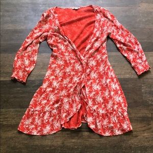 Women’s wrap dress.